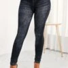 Pocket Skinny Zipper Fly High Waisted Black Jeans -Rosewe Promotion Store 315986 P 16656573081660