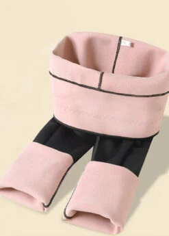 High Waisted Black Fleece Lined Leggings -Rosewe Promotion Store 316788 P 16678076610388