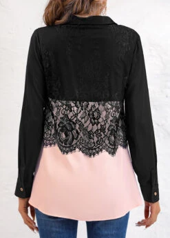 Plus Size Long Sleeve Shirt Collar Blouse -Rosewe Promotion Store 317495 P 16730871807731