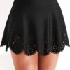 Hollow High Waisted Black Swim Skirt 2 Hollow High Waisted Black Swim Skirt -Rosewe Promotion Store 318502 P 16711017808020