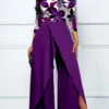 Floral Print Split Purple Long Boat Neck Jumpsuit 1 Floral Print Split Purple Long Boat Neck Jumpsuit -Rosewe Promotion Store 318728 P 1667367581277