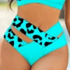 Mid Waisted Cyan Leopard Bikini Bottom -Rosewe Promotion Store 319128 P 1671428860275