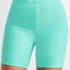 High Waisted Mint Green Stretch Swim Shorts -Rosewe Promotion Store 319923 P 16738684155570