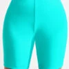 High Waisted Cyan Plus Size Swim Shorts -Rosewe Promotion Store 319925 P 16738684236100