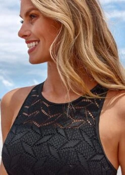 Cutout Back Lace Black Bikini Top-No Bottom -Rosewe Promotion Store 320548 P 16752146852607