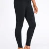 Black Button Fly Skinny High Waisted Pants