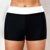 Black Mid Waisted Contrast Swim Shorts -Rosewe Promotion Store 321010 P 1669789885937