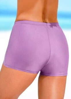 Stretch Mid Waisted Purple Swim Shorts -Rosewe Promotion Store 321360 P 16729076287231