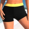 Contrast Mid Waisted Yellow Swim Shorts -Rosewe Promotion Store 322542 P 1671536331957