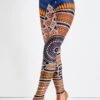 Tribal Print Multi Color Elastic Waist Leggings 1 Tribal Print Multi Color Elastic Waist Leggings -Rosewe Promotion Store 323129 P 16740917081620