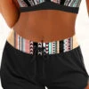 High Waisted Black Striped Swim Shorts -Rosewe Promotion Store 323242 P 1672296364875