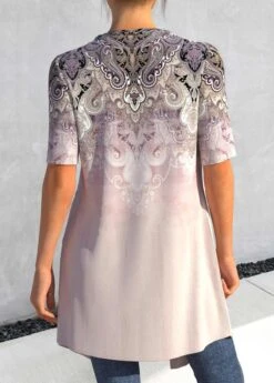 Draped Neck Tank Top And Dusty Pink Cardigan -Rosewe Promotion Store 323333 P 1672885616340