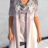 Draped Neck Tank Top And Dusty Pink Cardigan -Rosewe Promotion Store 323333 P 1672885616933