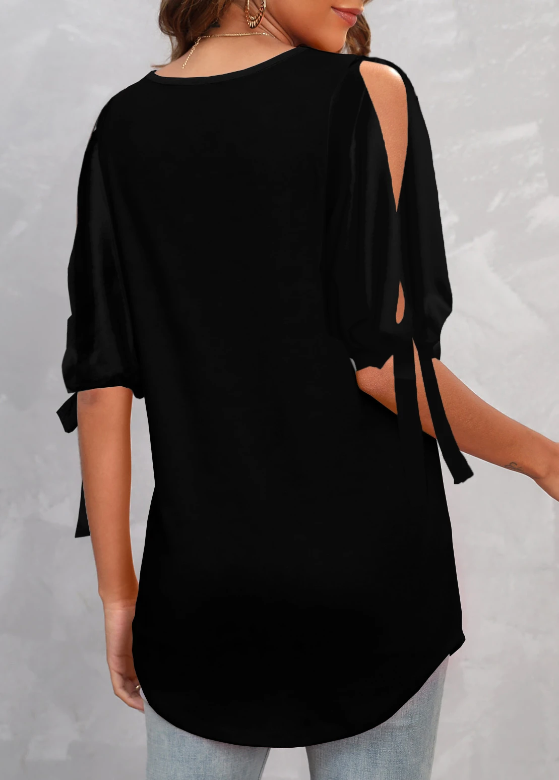 Leopard Criss Cross Pink V Neck Blouse 4 Leopard Criss Cross Pink V Neck Blouse - Image 2