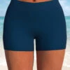 Mid Waisted Navy Stretch Swim Shorts -Rosewe Promotion Store 324954 P 1675064422045