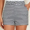 Wave Pattern Print Pocket Black Shorts -Rosewe Promotion Store 325703 P 16777410629240