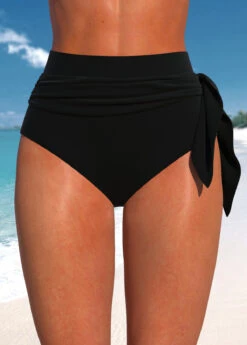 Mid Waisted Black Multi Way Pantskirt -Rosewe Promotion Store 325974 P 1677833832849