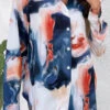 Ink Painting Print Button Multi Color Blouse -Rosewe Promotion Store 326094 P 16786712474510
