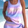 Ombre Bowknot Light Purple Tankini Top-No Bottom -Rosewe Promotion Store 326793 P 1676522739603