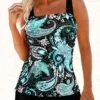 Tribal Print Wrap Cyan Tankini Top-No Bottom -Rosewe Promotion Store 326803 P 1676527780084
