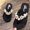 Toe Post Falt Black Flip Flops -Rosewe Promotion Store 326860 P 1676541658163
