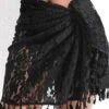 Lace Tie Tassel Design Black Sarong -Rosewe Promotion Store 327489 P 16784442897110