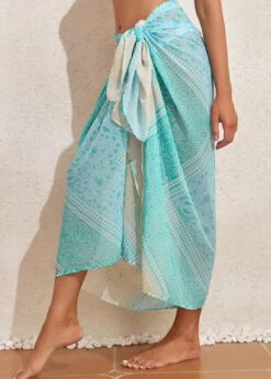 Tribal Print Tie Mint Green Sarong -Rosewe Promotion Store 327566 P 16805026120434