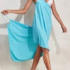 Wrap Sky Blue Spaghetti StrapCover Up -Rosewe Promotion Store 327571 P 16808323019170