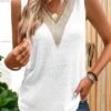 White V Neck Lace Tank Top -Rosewe Promotion Store 327747 P 1677547868512 1