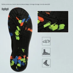 Neon Rose Red Anti Slippery Contrast Water Shoes -Rosewe Promotion Store 328086 P 1677724462183