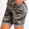 Camouflage Print Pocket Multi Color Skinny Drawastring Denim Shorts -Rosewe Promotion Store 328965 P 16883541123920