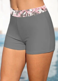 Mid Waisted Floral Print Contrast Binding Tankini Set 11 Mid Waisted Floral Print Contrast Binding Tankini Set -Rosewe Promotion Store 329118 P 1678683278186