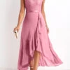 Pink Plus Size Lace High Low Dress -Rosewe Promotion Store 329129 P 16799989002900