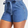 Skinny Zipper Fly Pocket Denim Shorts -Rosewe Promotion Store 329389 P 16801776247053