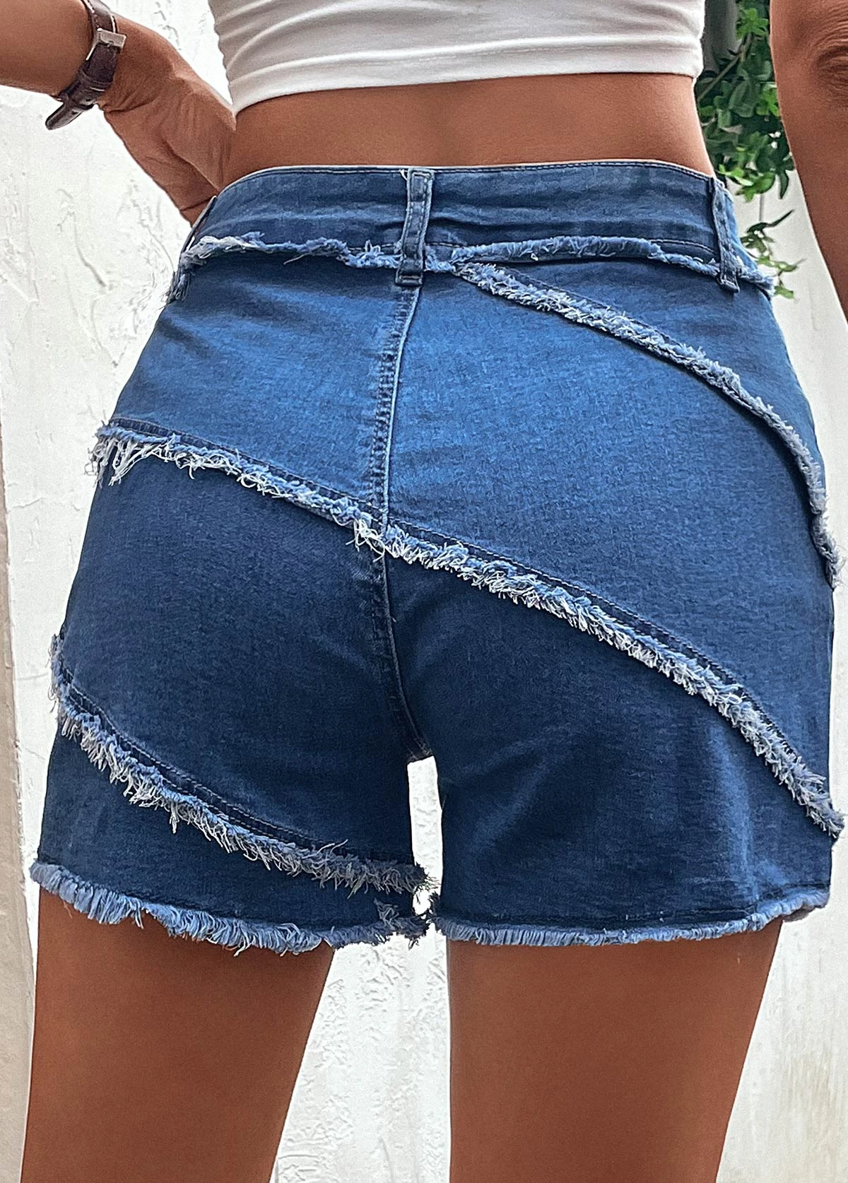 Pocket Zipper Button Fly Denim Shorts 4 Pocket Zipper Button Fly Denim Shorts - Image 2