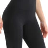 Black Elastic Waist High Waisted Short Leggings -Rosewe Promotion Store 330126 P 1679642002483