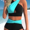 High Waisted Black Plus Size Bikini Set -Rosewe Promotion Store 330487 P 1680058246055