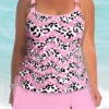 Mid Waisted Pink Plus Size Leopard Tankini Set -Rosewe Promotion Store 330515 P 1680071503685