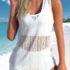 Plus Size High Waisted White Three-piece Tankini Set 2 Plus Size High Waisted White Three-piece Tankini Set -Rosewe Promotion Store 331246 P 1681288885658