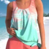 Multi Color Tropical Plants Print Tie Tankini Set -Rosewe Promotion Store 331656 P 1681296048758