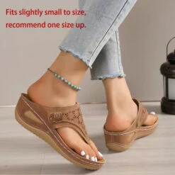 Dark Camel MetaL Detail Mid Heel Sliders 6 Dark Camel MetaL Detail Mid Heel Sliders -Rosewe Promotion Store 332286 P 1681983096361