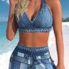 High Waisted Denim Blue Plus Size Bikini Set -Rosewe Promotion Store 332872 P 1683189955574