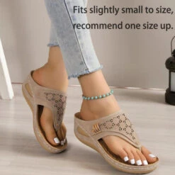 Toe Post Low Heel Grey Flip Flops -Rosewe Promotion Store 333830 P 1683711479580