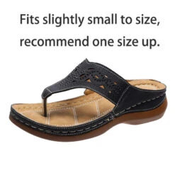 Black Toe Post Mid Heel Flip Flops -Rosewe Promotion Store 334527 P 1684568838044