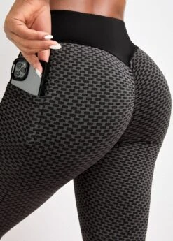 Pocket Skinny Elastic Waist High Waisted Black Pants -Rosewe Promotion Store 335087 P 16863144334864