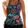 Mid Waisted Paisley Print Drawstring Tankini Set -Rosewe Promotion Store 337244 P 1687933479742
