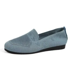 Dusty Blue Point Toe Mesh Falt -Rosewe Promotion Store 337825 P 1688614173296