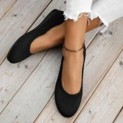 Mesh Black Point Toe Falt Flats -Rosewe Promotion Store 337826 P 1688614191509