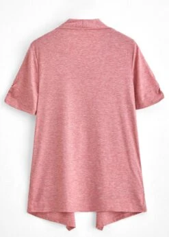 Random Floral Print Fake 2in1 Pink T Shirt -Rosewe Promotion Store 339331 P 1694055054715